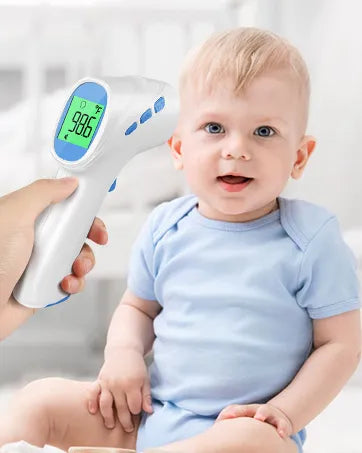 Touch-Free Infrared Forehead Thermometer – Fast, Silent, and Family-Safe, Non-contact.