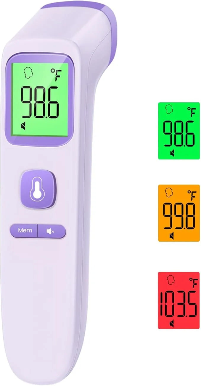 Touch-Free Infrared Forehead Thermometer – Fast, Silent, and Family-Safe, Non-contact.