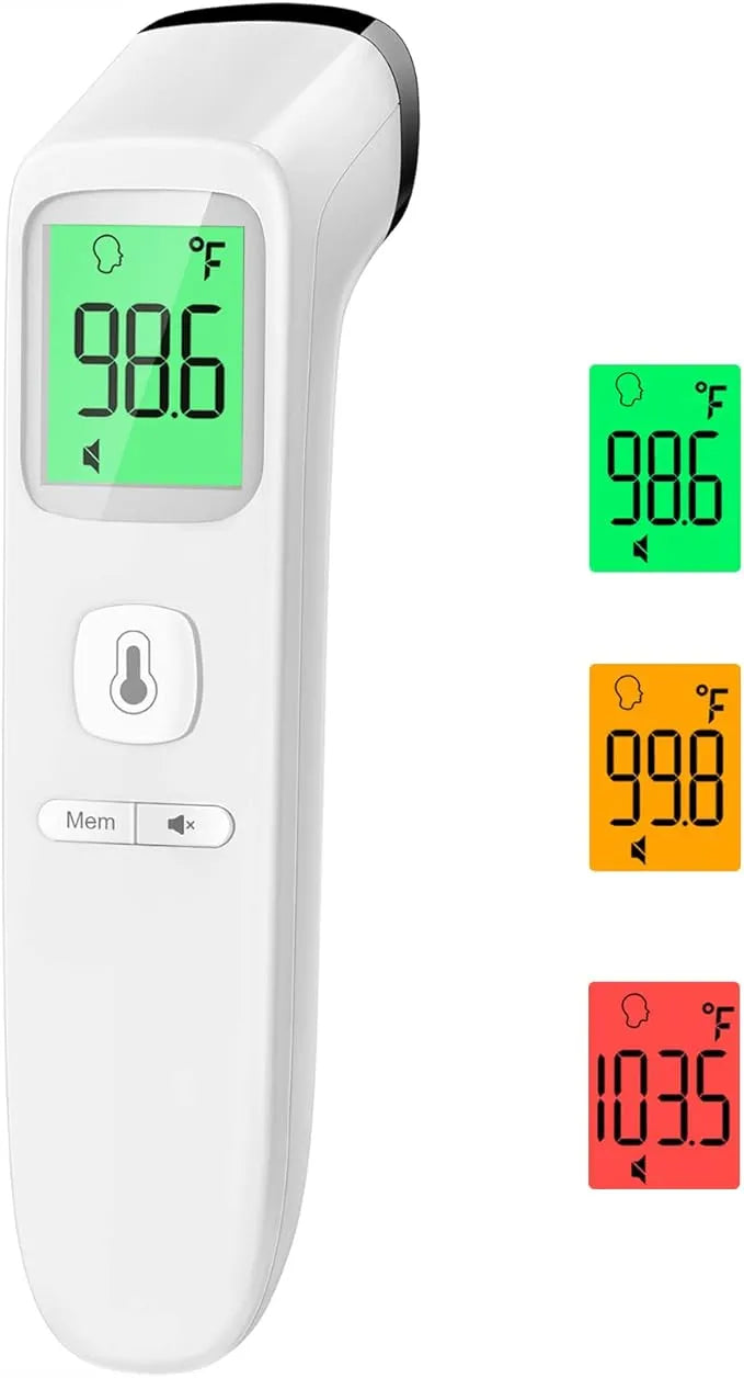 Touch-Free Infrared Forehead Thermometer – Fast, Silent, and Family-Safe, Non-contact.