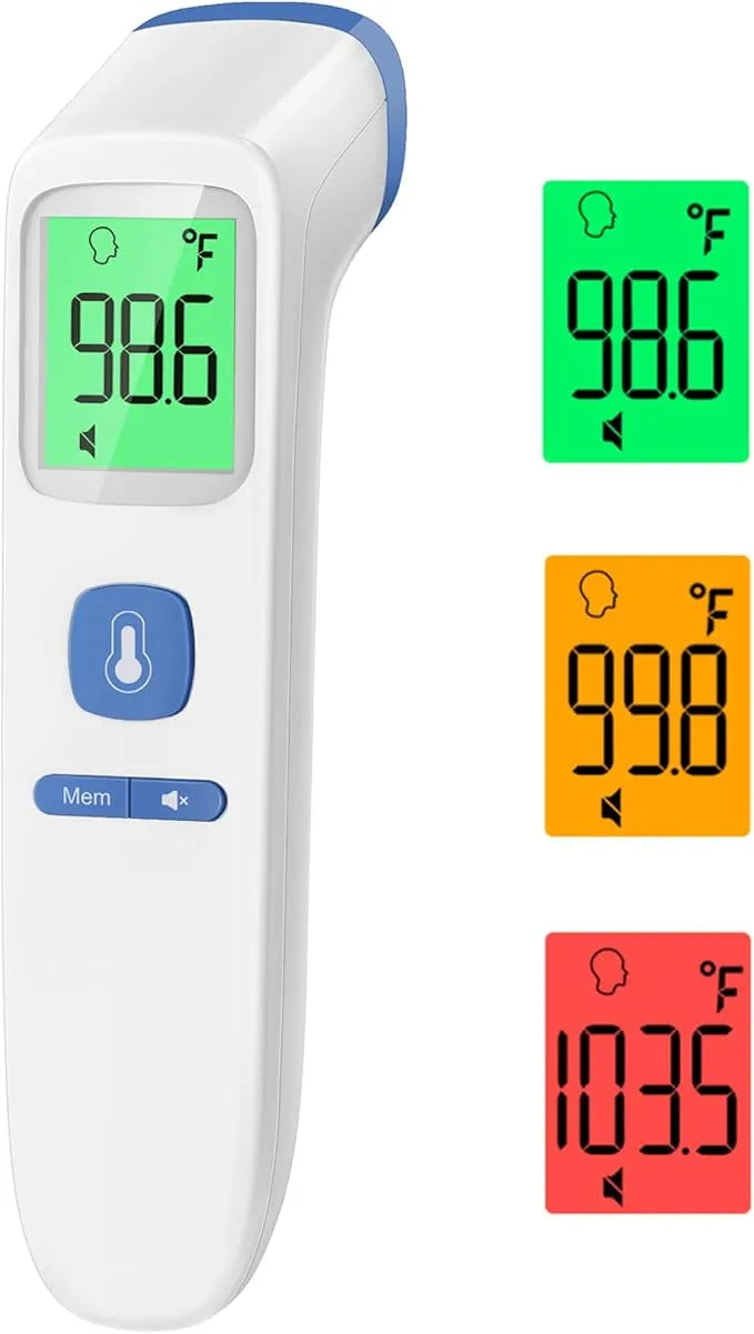Touch-Free Infrared Forehead Thermometer – Fast, Silent, and Family-Safe, Non-contact.