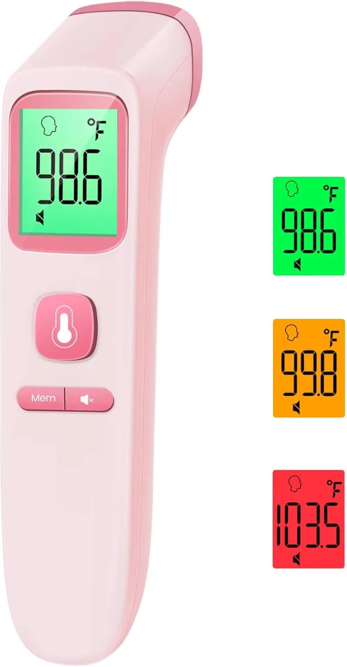 Touch-Free Infrared Forehead Thermometer – Fast, Silent, and Family-Safe, Non-contact.